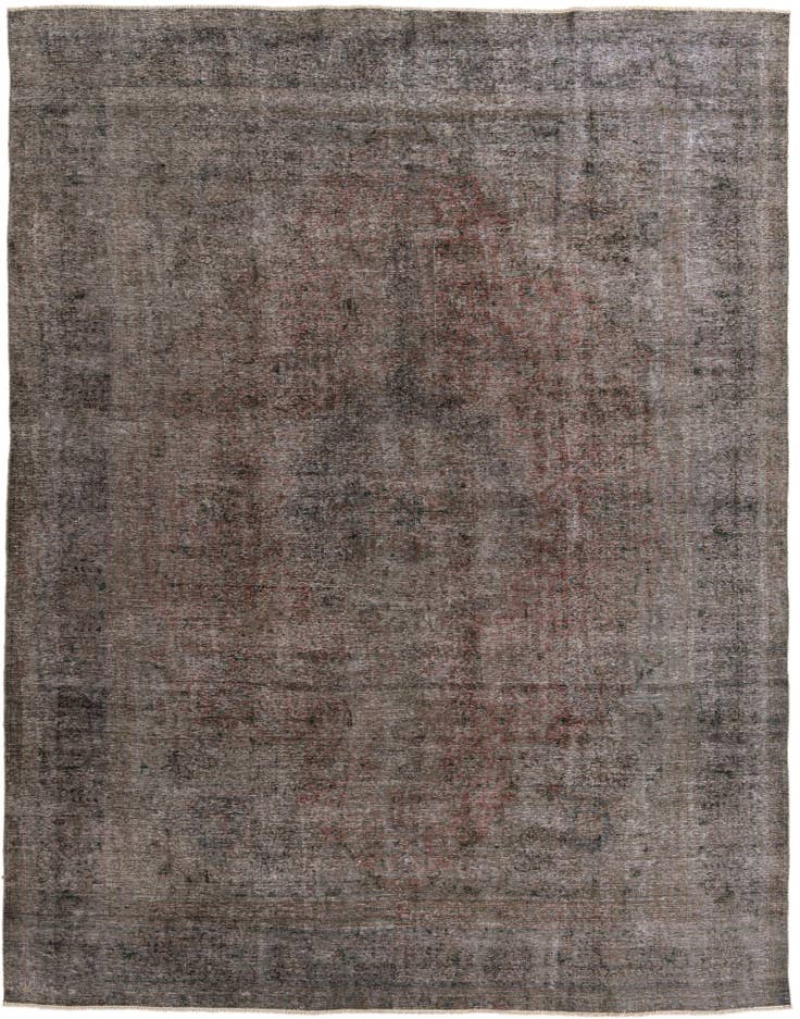 Detail image of 9' 6 x 12' 6 Hand Knotted Ultra Vintage Persian Wool Rug