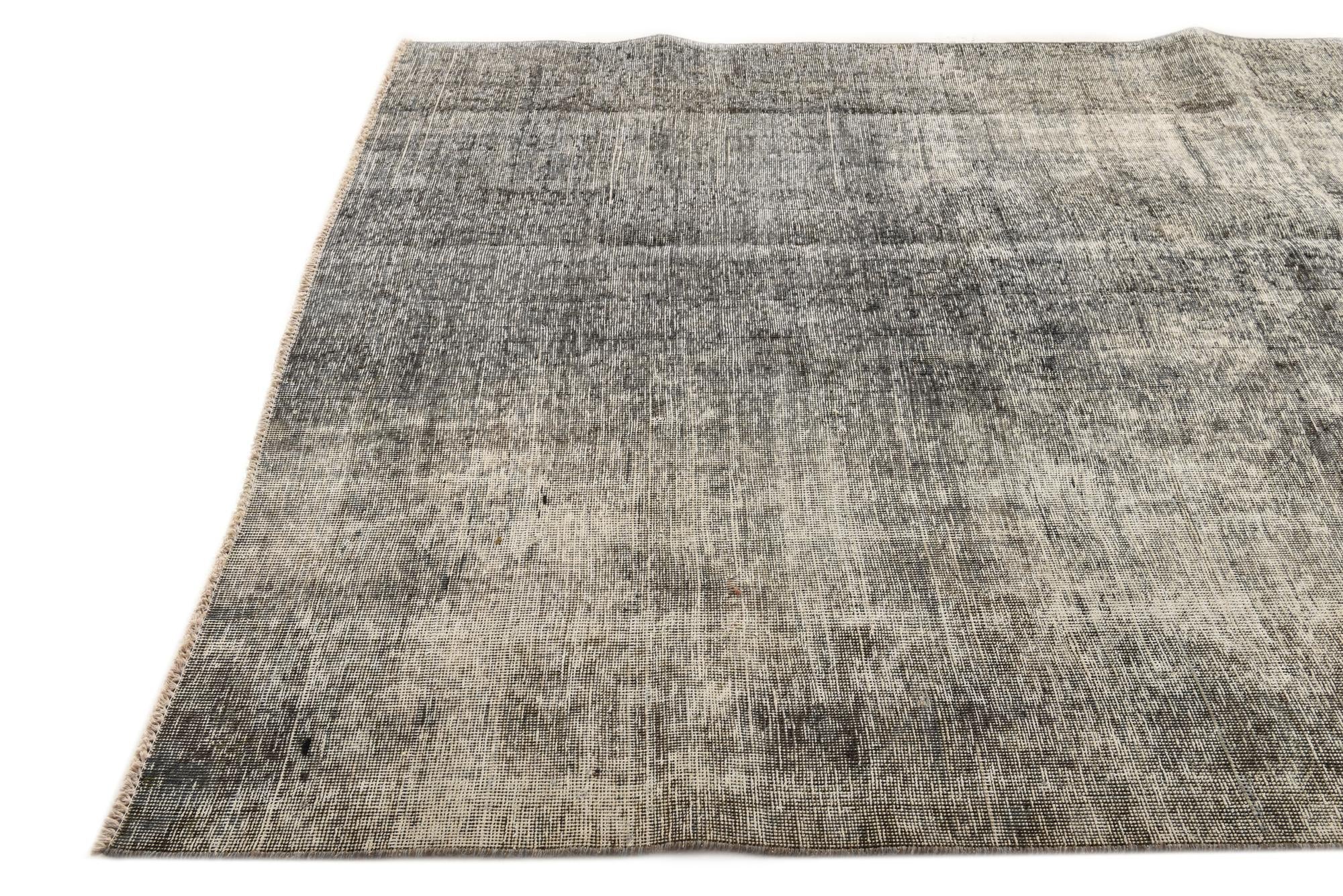 6' 3 x 9' 1 Hand Knotted Ultra Vintage Persian Wool Rug
