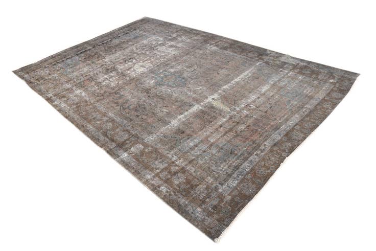 Detail image of 6' 5 x 9' 8 Hand Knotted Ultra Vintage Persian Wool Rug