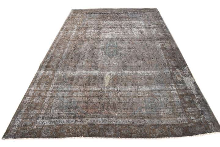 6' 5 x 9' 8 Hand Knotted Ultra Vintage Persian Wool Rug