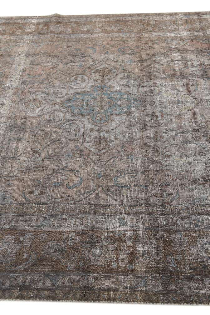 6' 5 x 9' 8 Hand Knotted Ultra Vintage Persian Wool Rug