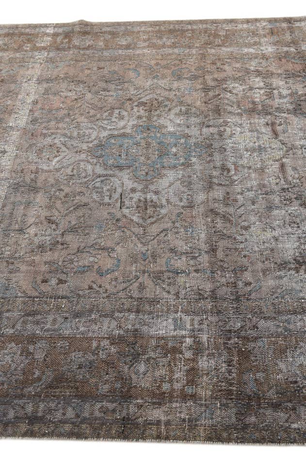 Detail image of 6' 5 x 9' 8 Hand Knotted Ultra Vintage Persian Wool Rug