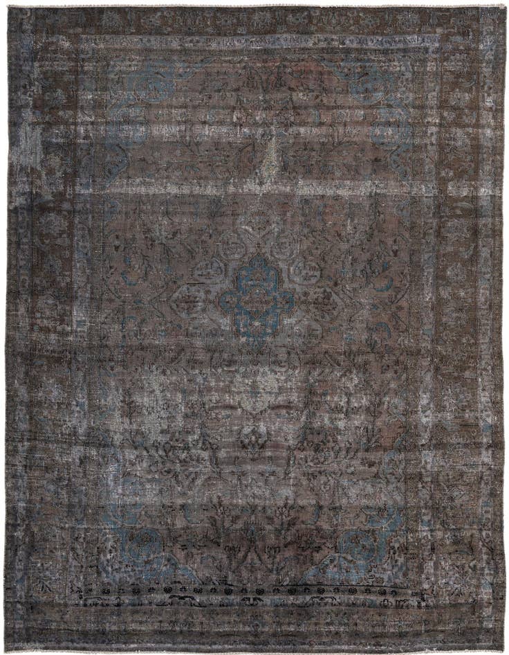Detail image of 6' 5 x 9' 8 Hand Knotted Ultra Vintage Persian Wool Rug