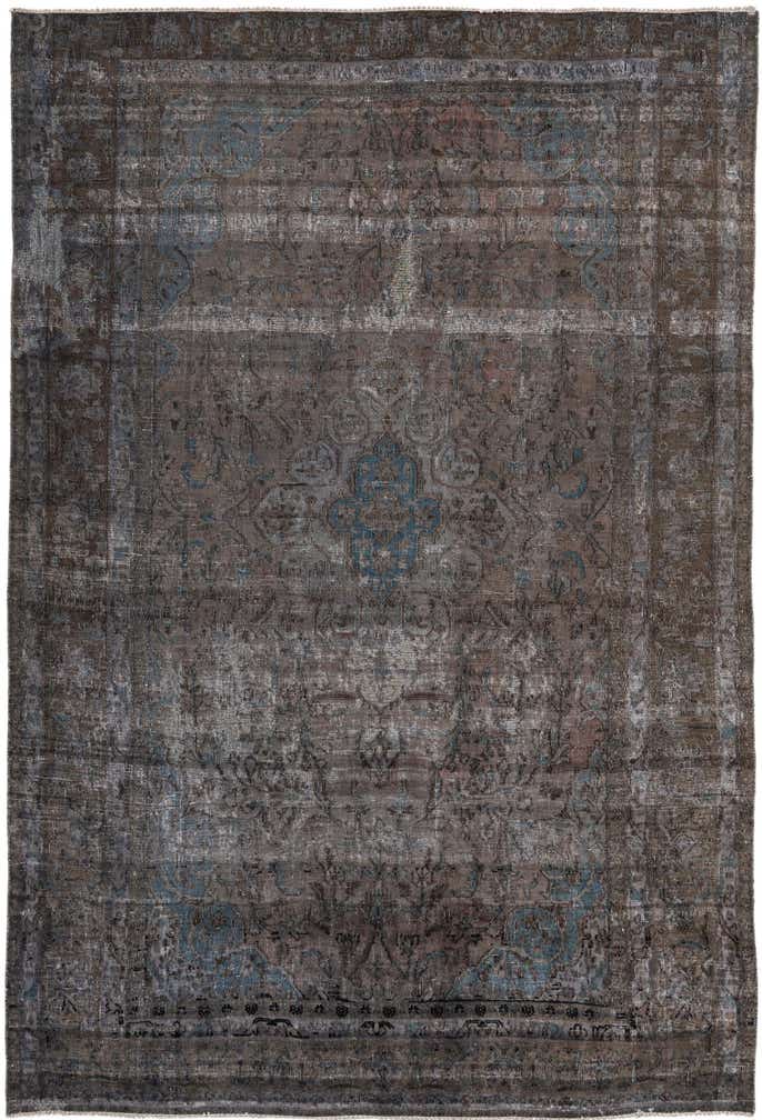 6' 5 x 9' 8 Hand Knotted Ultra Vintage Persian Wool Rug