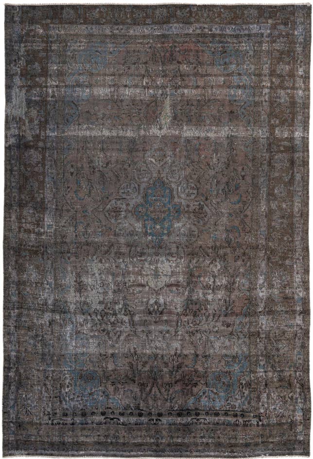 Detail image of 6' 5 x 9' 8 Hand Knotted Ultra Vintage Persian Wool Rug
