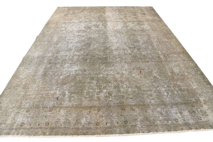 8' 9 x 11' 10 Hand Knotted Ultra Vintage Persian Wool Rug