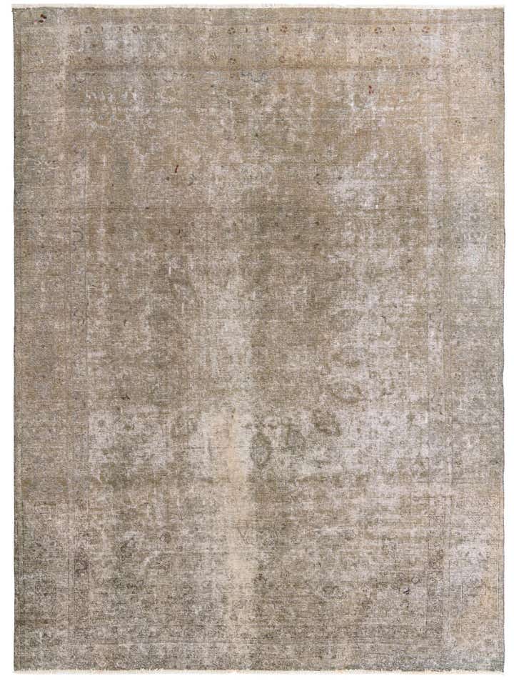 8' 9 x 11' 10 Hand Knotted Ultra Vintage Persian Wool Rug