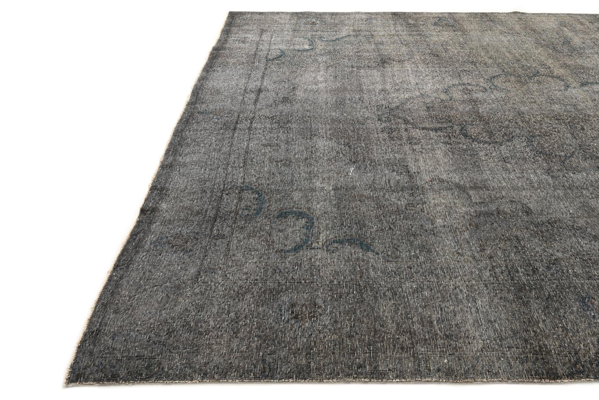 9' 7 x 12' 2 Hand Knotted Ultra Vintage Persian Wool Rug