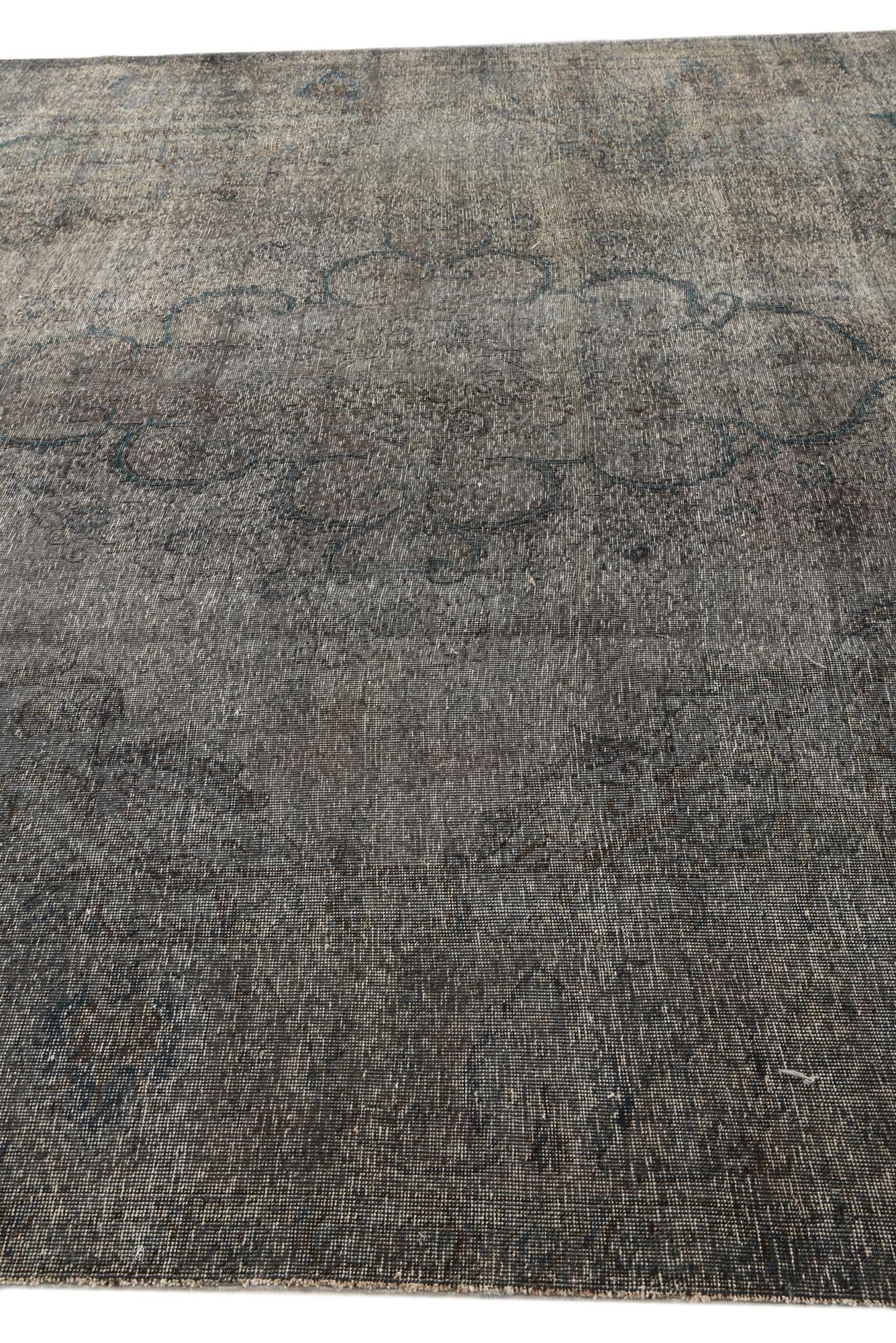 9' 7 x 12' 2 Hand Knotted Ultra Vintage Persian Wool Rug