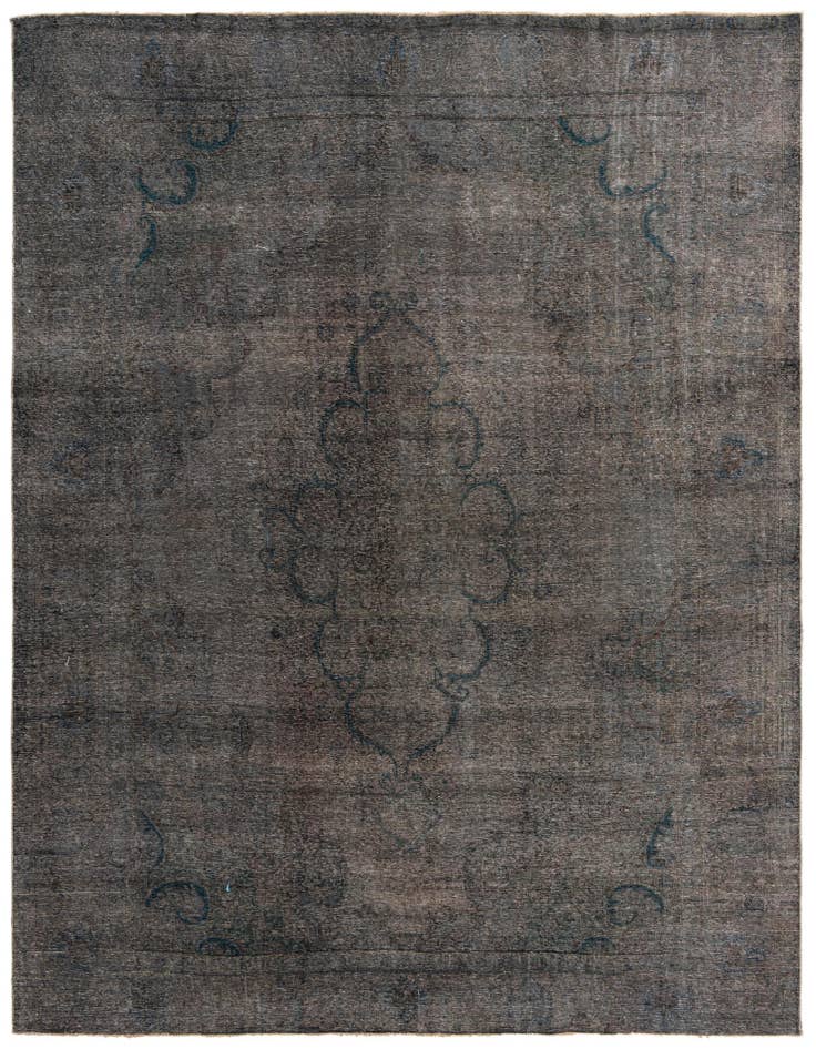 Detail image of 9' 7 x 12' 2 Hand Knotted Ultra Vintage Persian Wool Rug