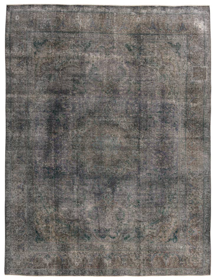 Detail image of 9' 9 x 12' 7 Hand Knotted Ultra Vintage Persian Wool Rug