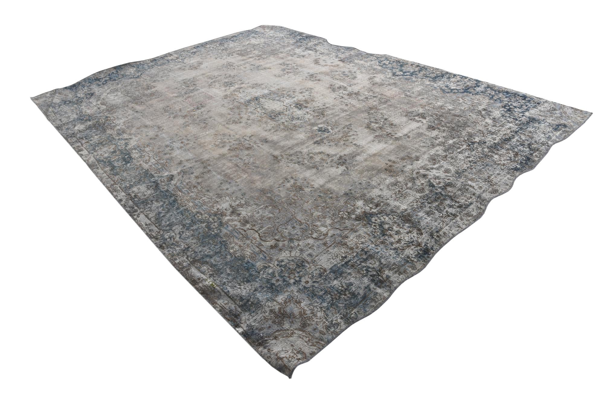 9' 2 x 12' 4 Hand Knotted Ultra Vintage Persian Wool Rug