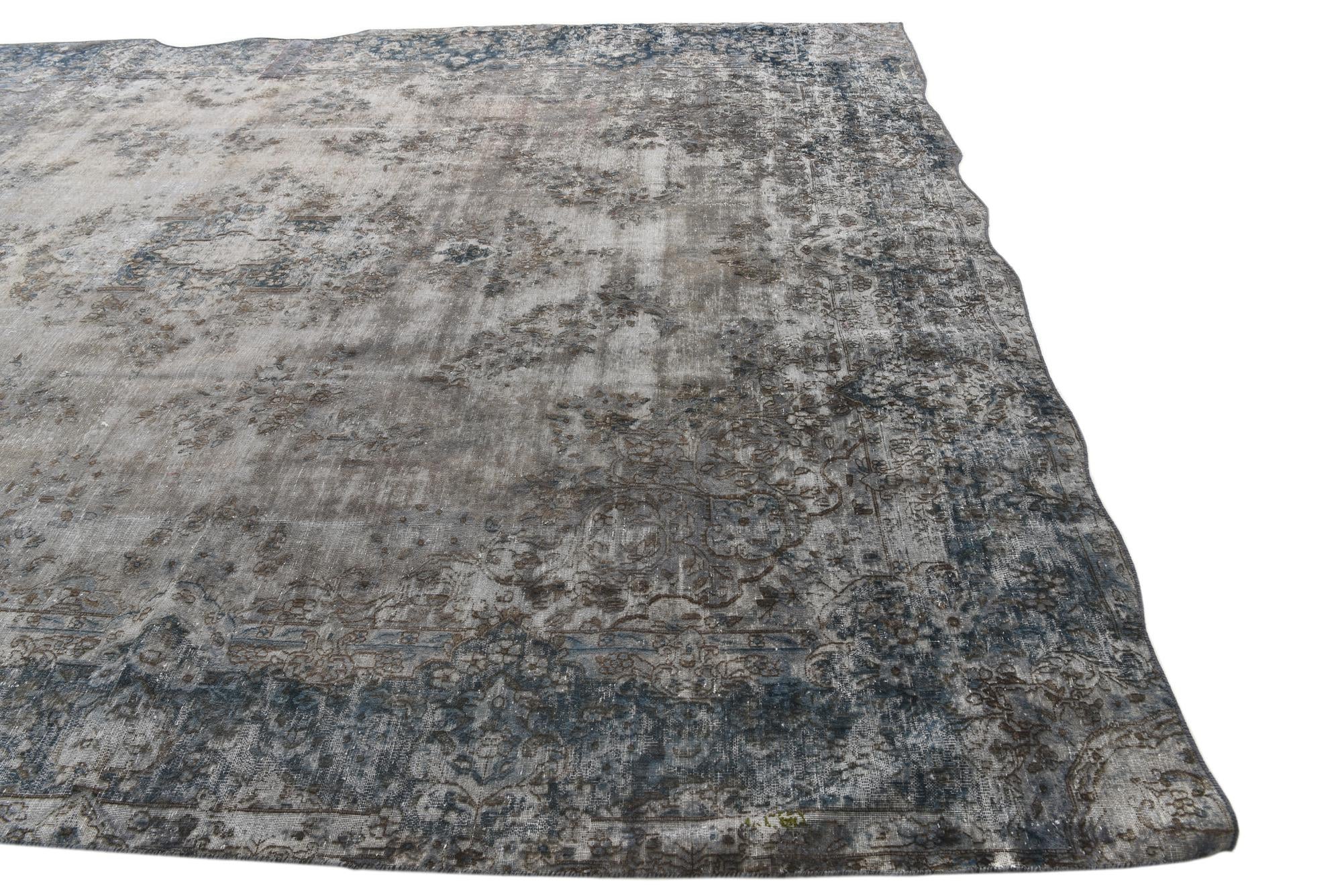 9' 2 x 12' 4 Hand Knotted Ultra Vintage Persian Wool Rug