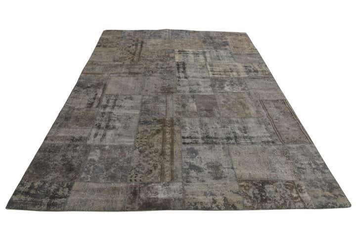 6' 8 x 9' 10 Hand Knotted Ultra Vintage Persian Wool Rug