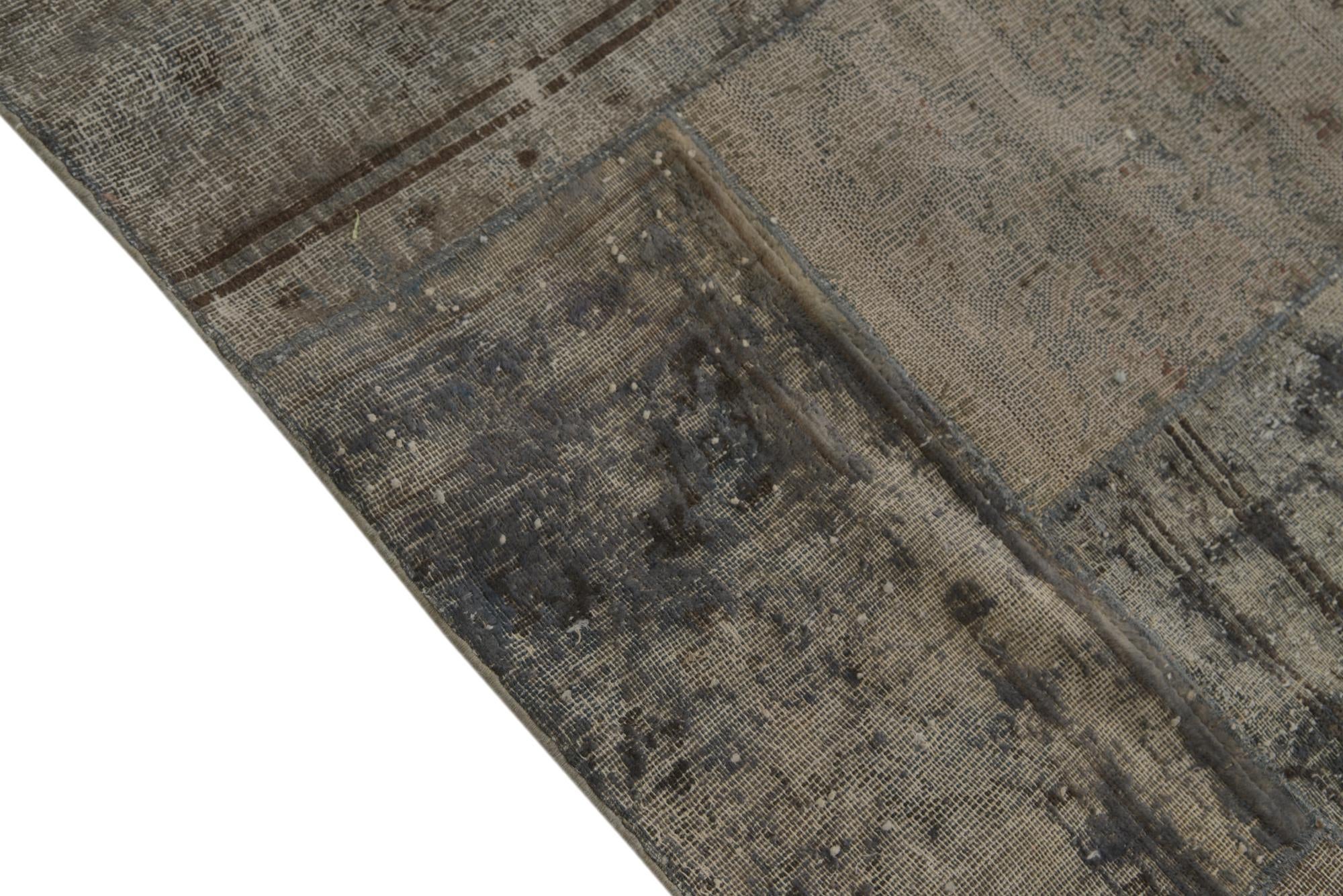 6' 8 x 9' 10 Hand Knotted Ultra Vintage Persian Wool Rug
