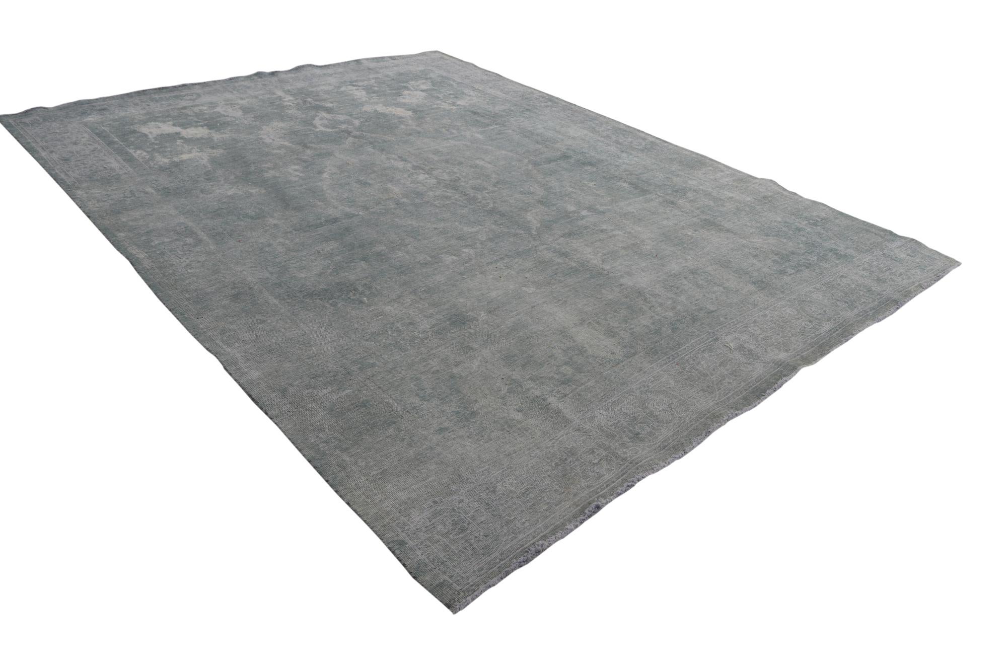 9' 4 x 12' 3 Hand Knotted Ultra Vintage Persian Wool Rug
