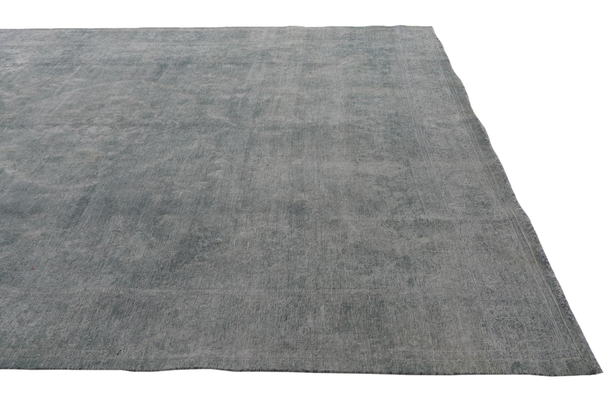 9' 4 x 12' 3 Hand Knotted Ultra Vintage Persian Wool Rug