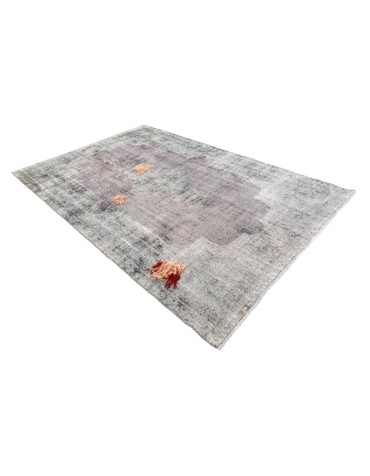 Detail image of 6' 1 x 9' 5  Hand Knotted Ultra Vintage Persian Wool Rug