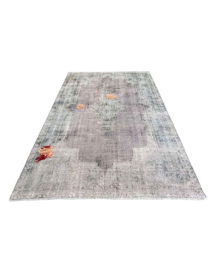 6' 1 x 9' 5 Hand Knotted Ultra Vintage Persian Wool Rug