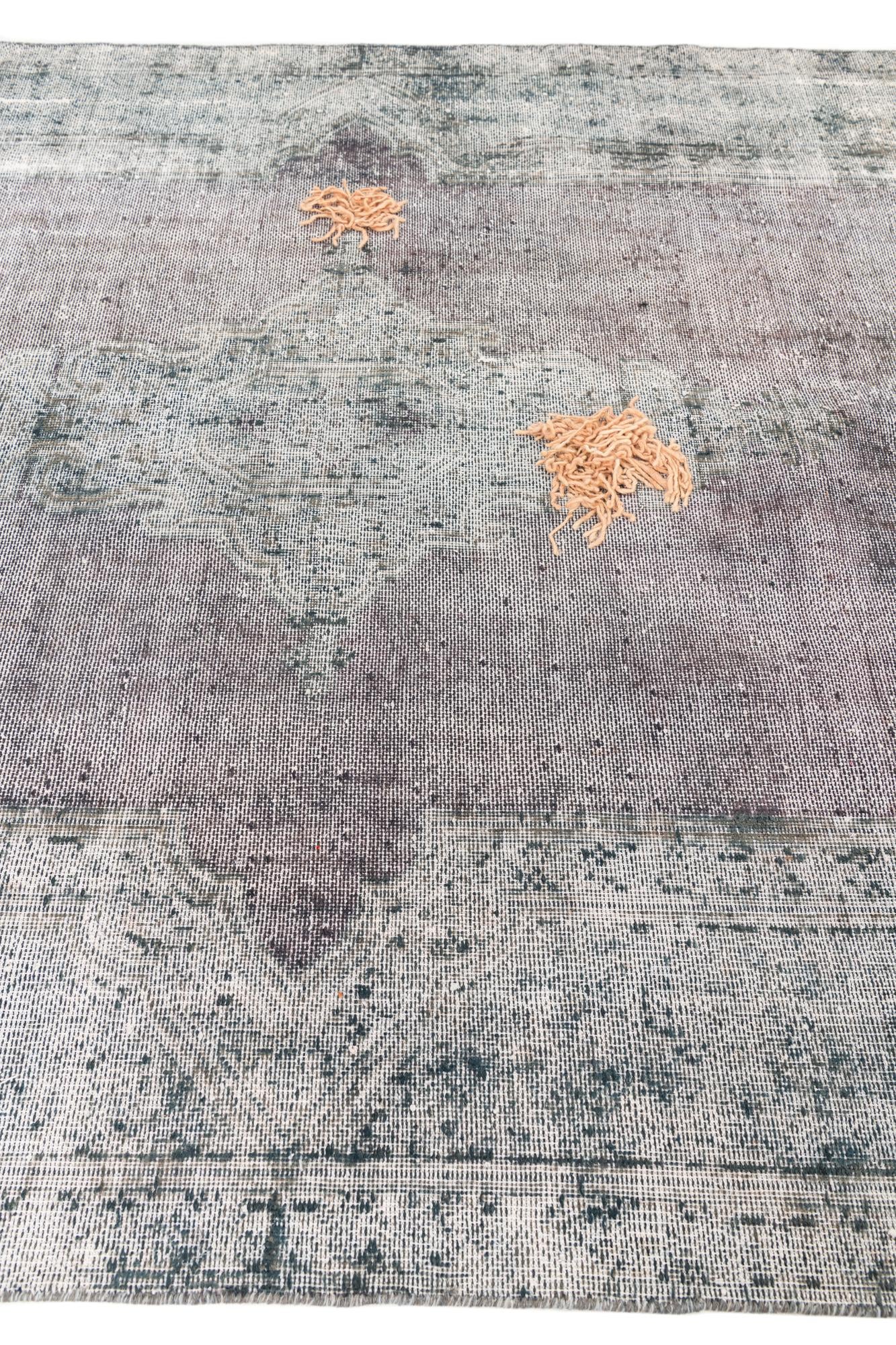 6' 1 x 9' 5 Hand Knotted Ultra Vintage Persian Wool Rug