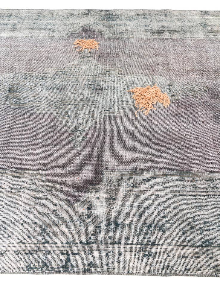 Detail image of 6' 1 x 9' 5  Hand Knotted Ultra Vintage Persian Wool Rug