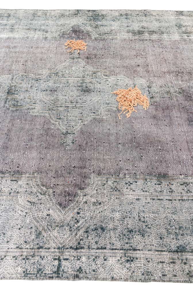 6' 1 x 9' 5 Hand Knotted Ultra Vintage Persian Wool Rug