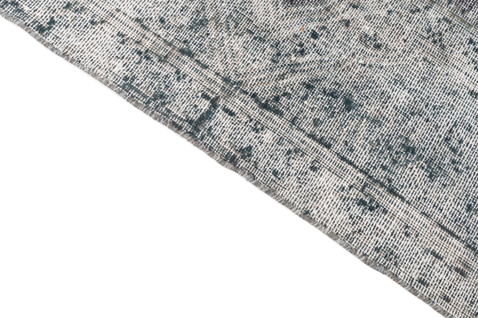 6' 1 x 9' 5 Hand Knotted Ultra Vintage Persian Wool Rug