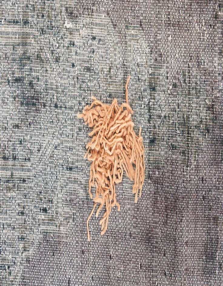 Detail image of 6' 1 x 9' 5  Hand Knotted Ultra Vintage Persian Wool Rug