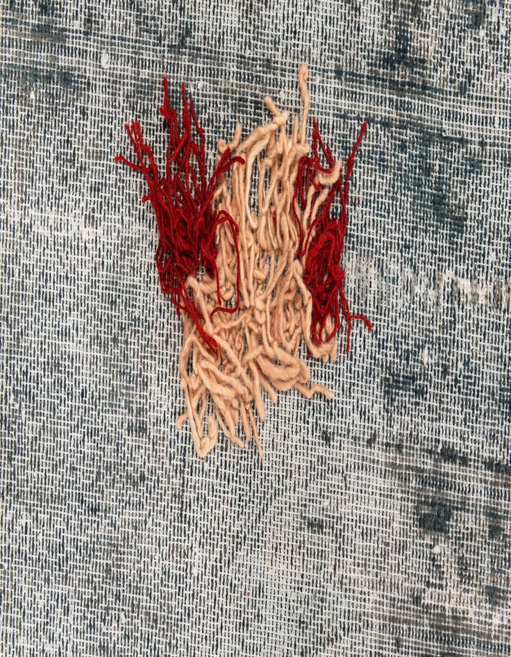 Detail image of 6' 1 x 9' 5  Hand Knotted Ultra Vintage Persian Wool Rug