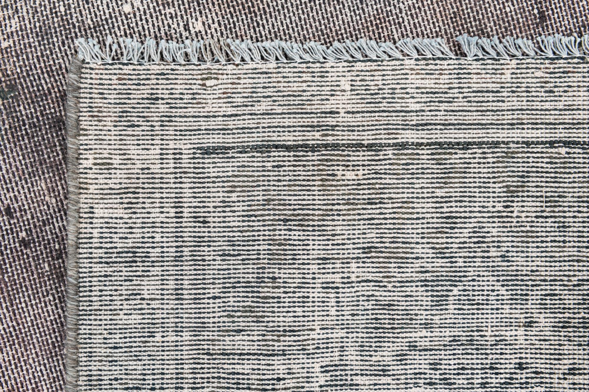 6' 1 x 9' 5 Hand Knotted Ultra Vintage Persian Wool Rug