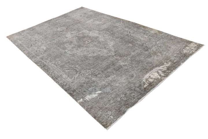 6' 1 x 9' 4 Hand Knotted Ultra Vintage Persian Wool Rug