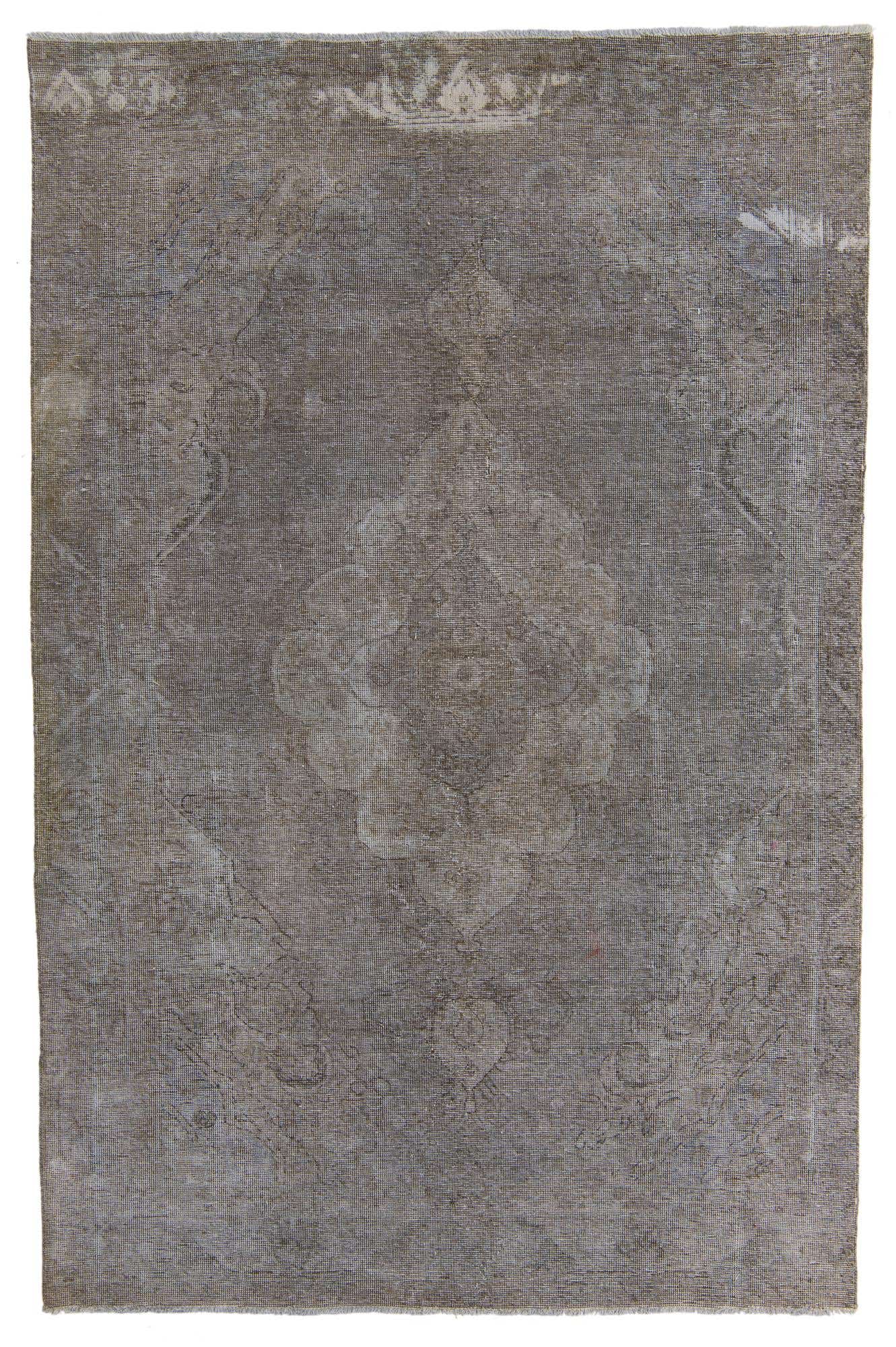 6' 1 x 9' 4 Hand Knotted Ultra Vintage Persian Wool Rug