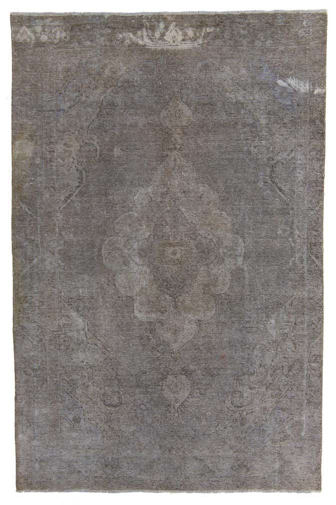 6' 1 x 9' 4 Hand Knotted Ultra Vintage Persian Wool Rug