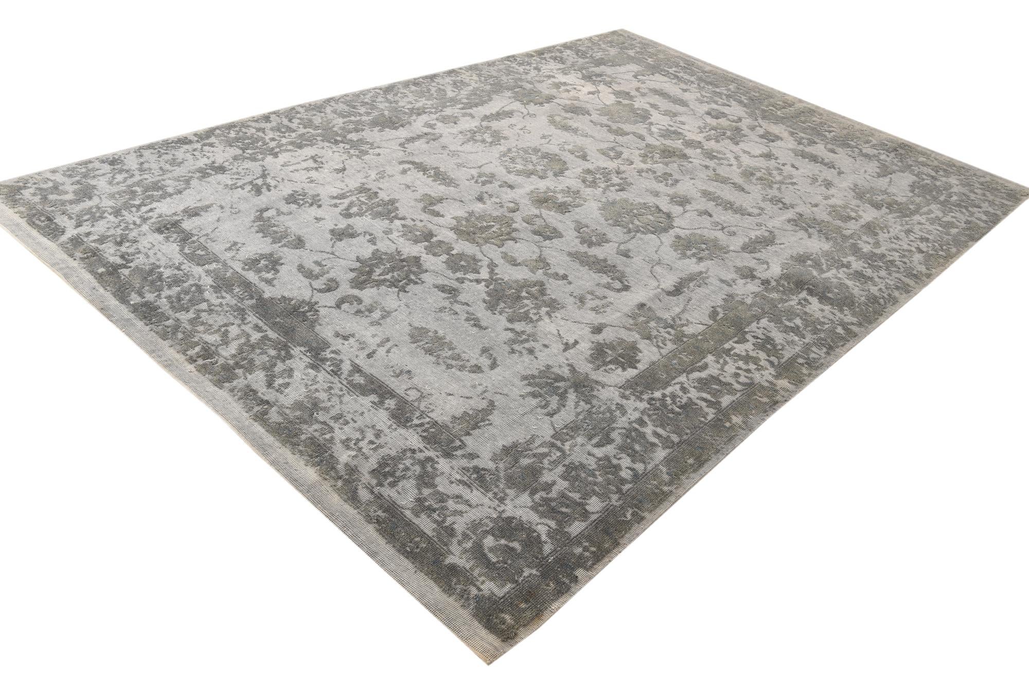 7' 10 x 11' 8 Hand Knotted Ultra Vintage Persian Wool Rug