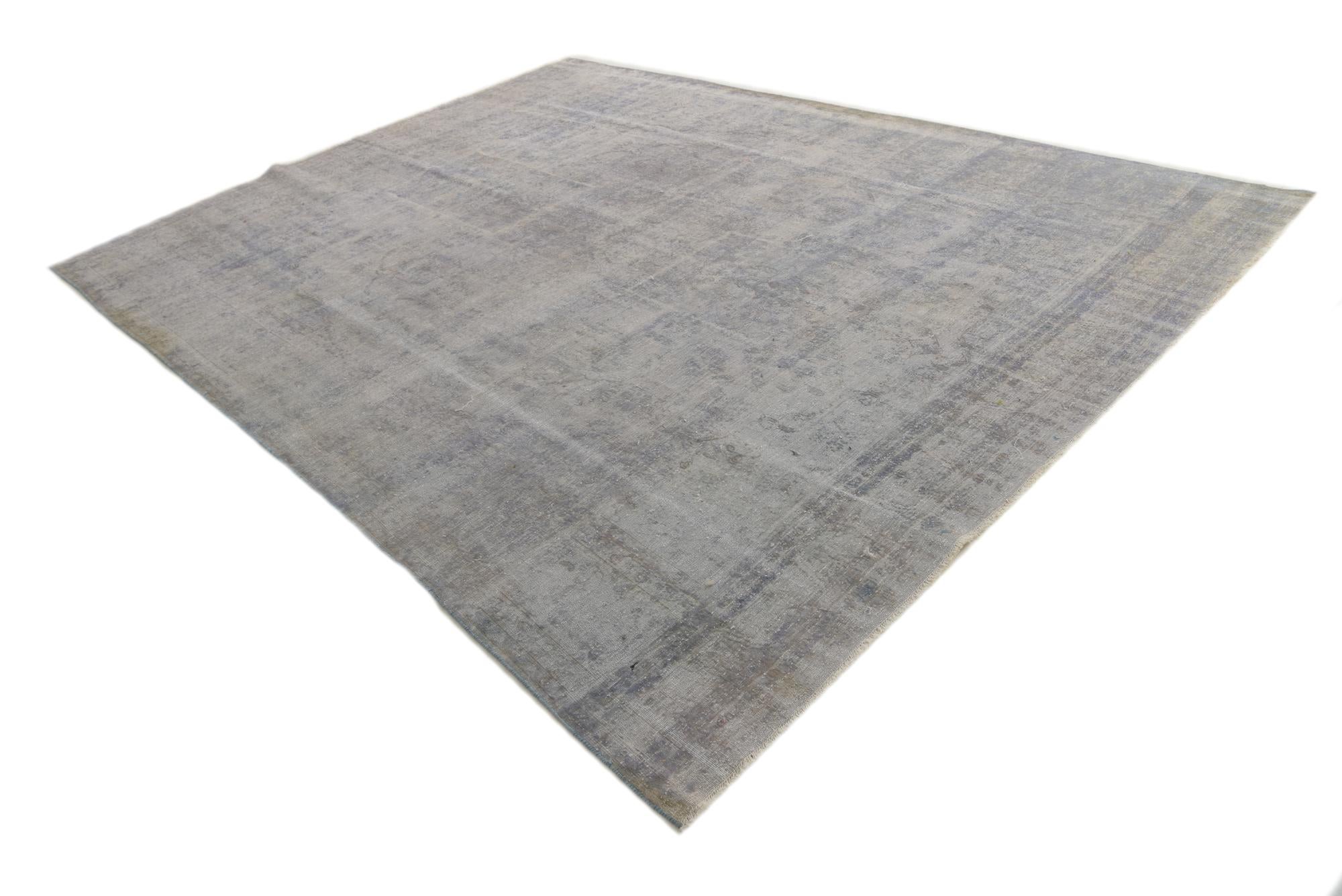 9' 5 x 12' 6 Hand Knotted Ultra Vintage Persian Wool Rug