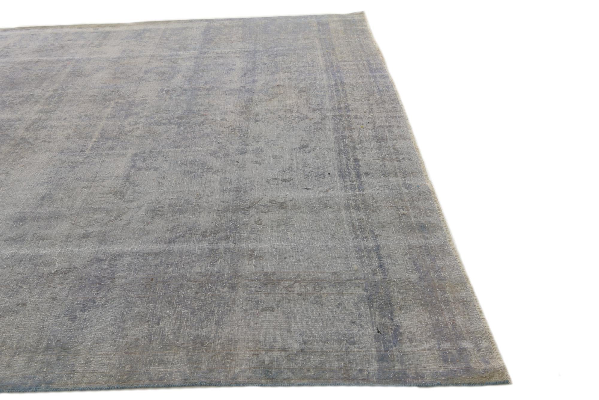 9' 5 x 12' 6 Hand Knotted Ultra Vintage Persian Wool Rug