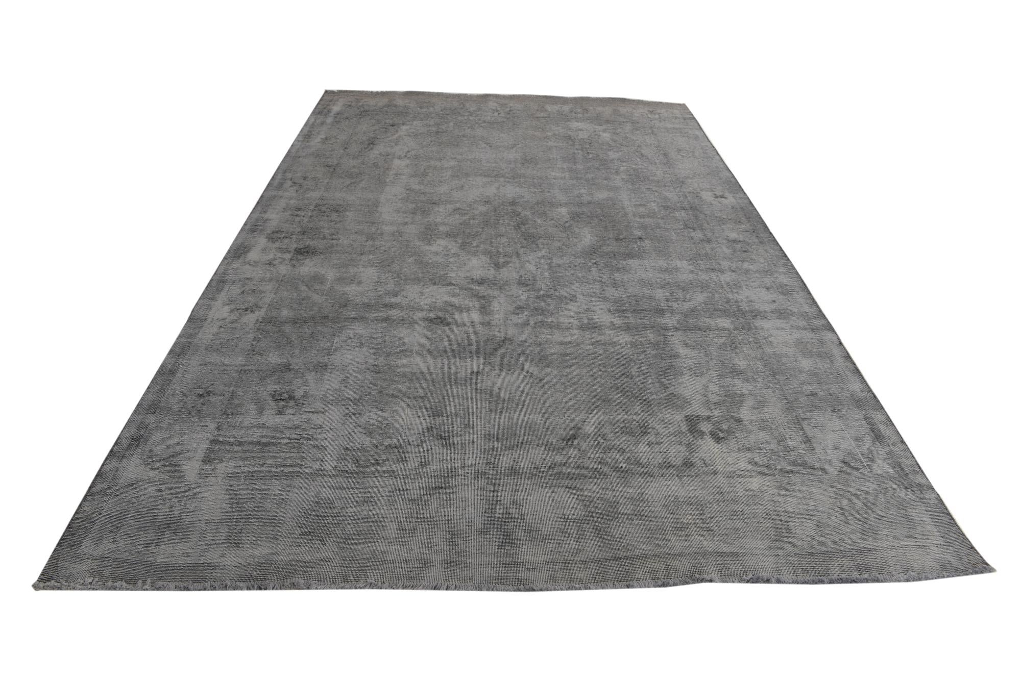 6' 9 x 10' 7 Hand Knotted Ultra Vintage Persian Wool Rug