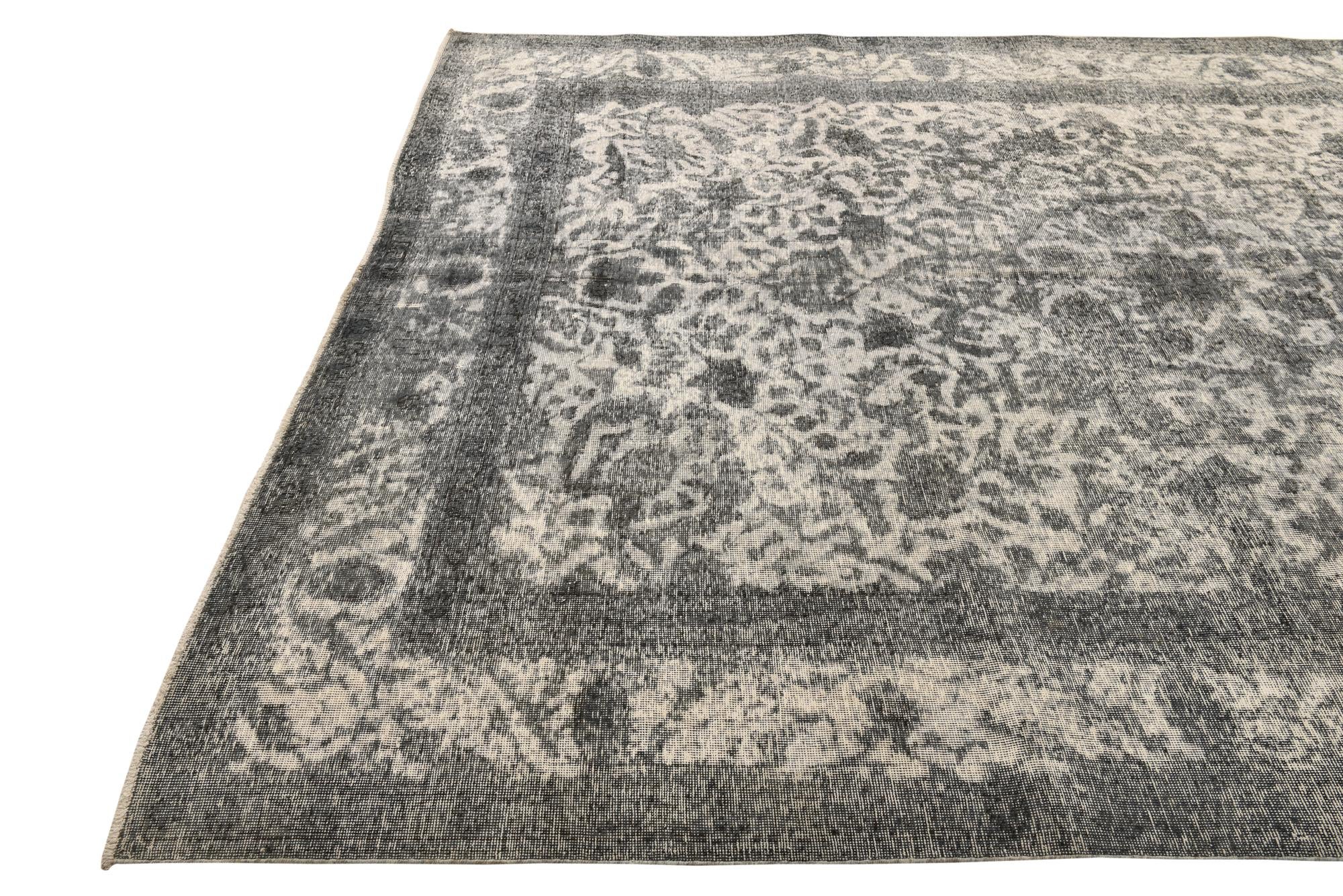 7' 8 x 10' 10 Hand Knotted Ultra Vintage Persian Wool Rug
