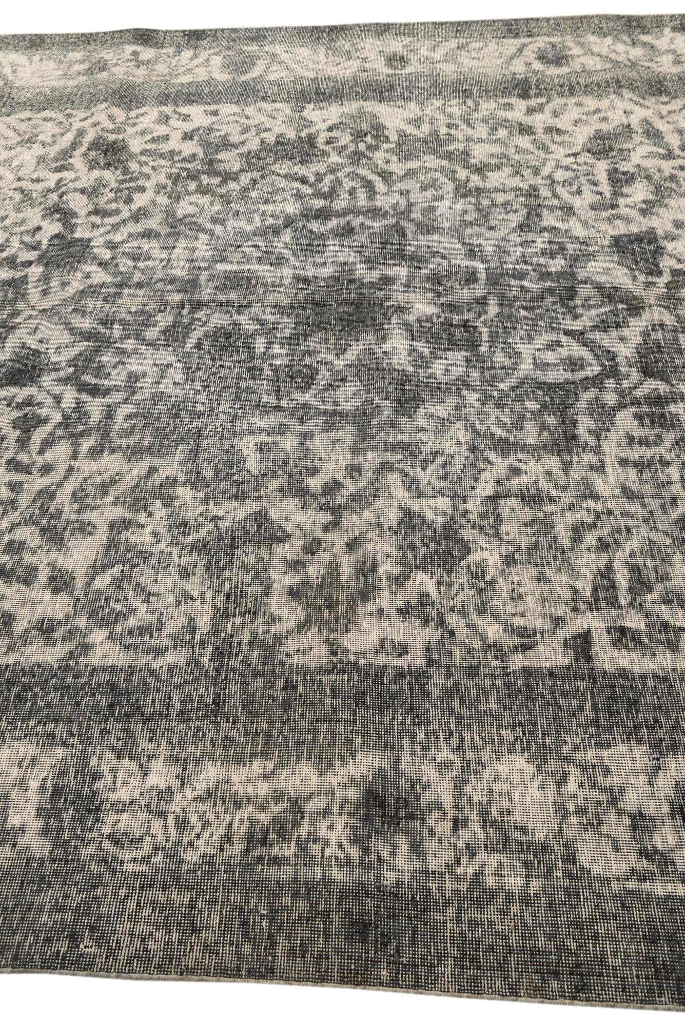 7' 8 x 10' 10 Hand Knotted Ultra Vintage Persian Wool Rug