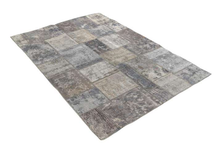 4' 8 x 6' 9 Hand Knotted Ultra Vintage Persian Wool Rug