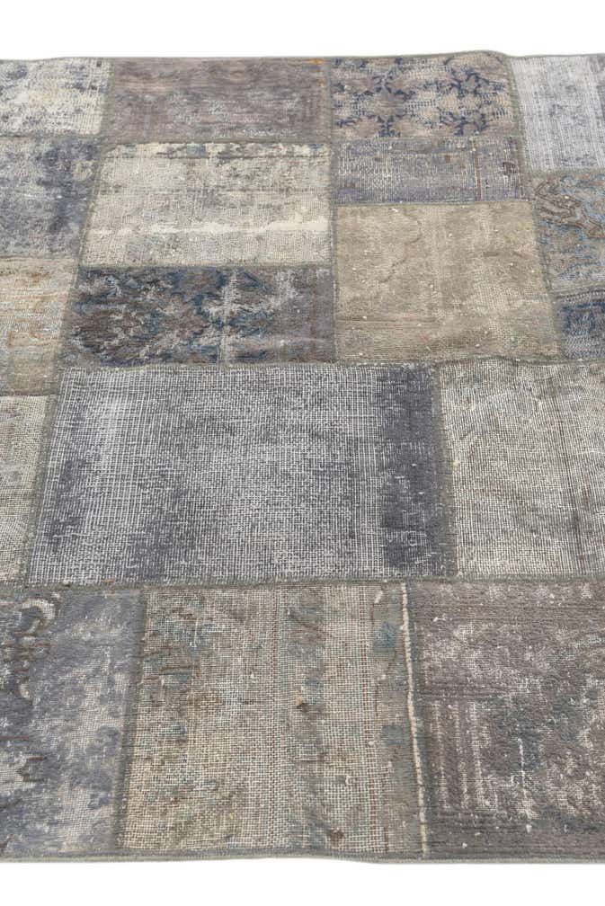 4' 8 x 6' 9 Hand Knotted Ultra Vintage Persian Wool Rug