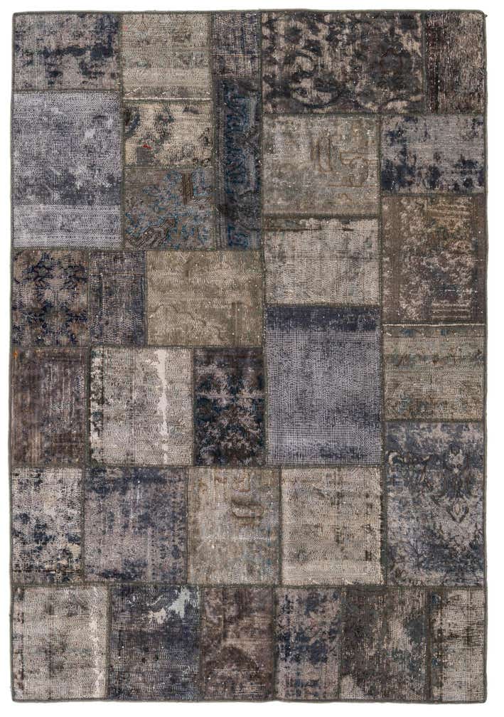 4' 8 x 6' 9 Hand Knotted Ultra Vintage Persian Wool Rug