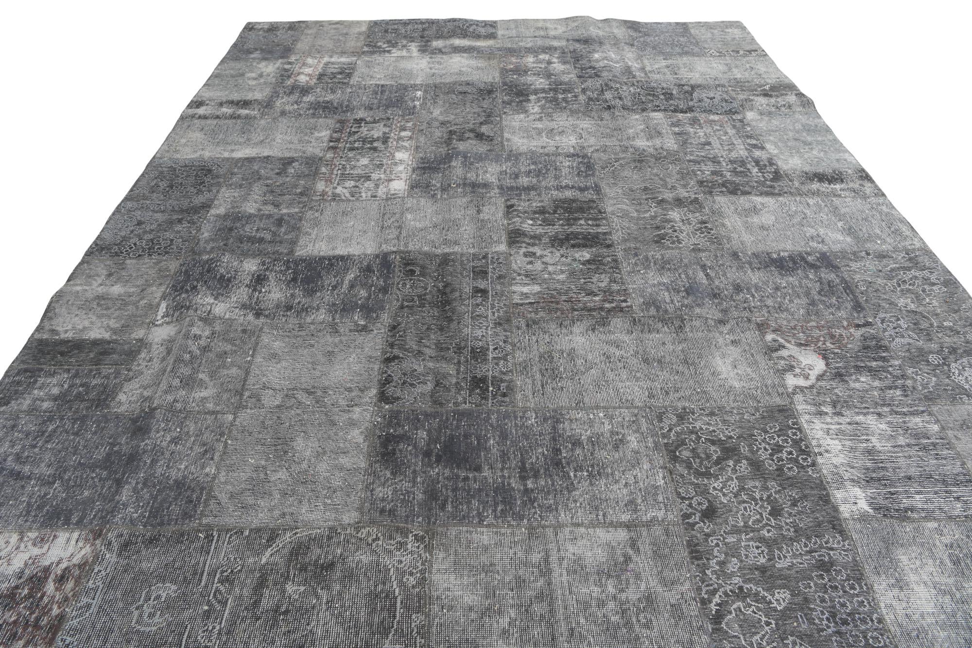 9' x 12' 3 Hand Knotted Ultra Vintage Persian Wool Rug