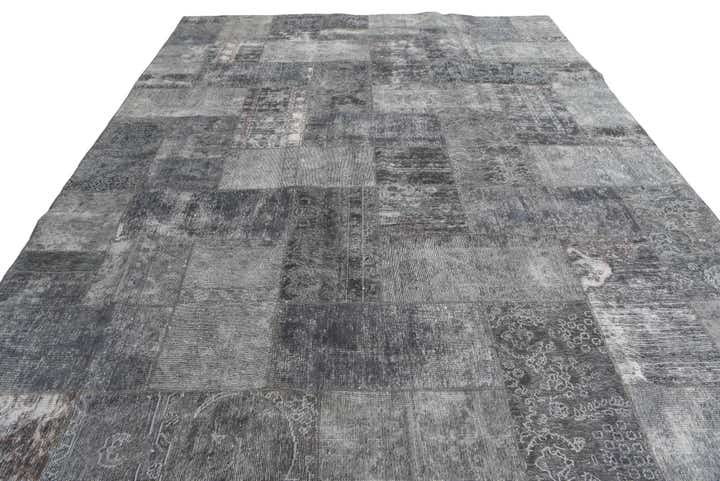 9' x 12' 3 Hand Knotted Ultra Vintage Persian Wool Rug