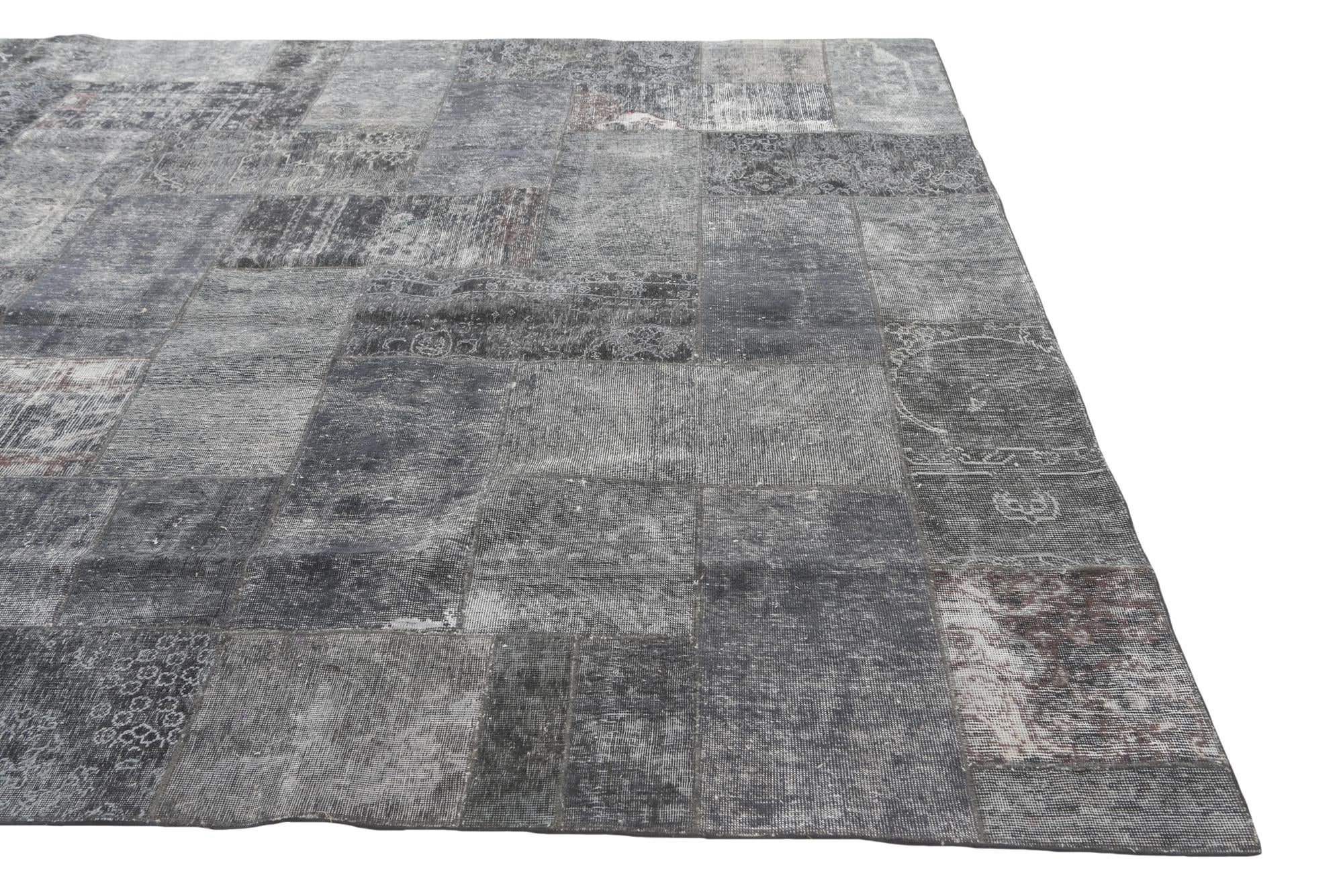 9' x 12' 3 Hand Knotted Ultra Vintage Persian Wool Rug