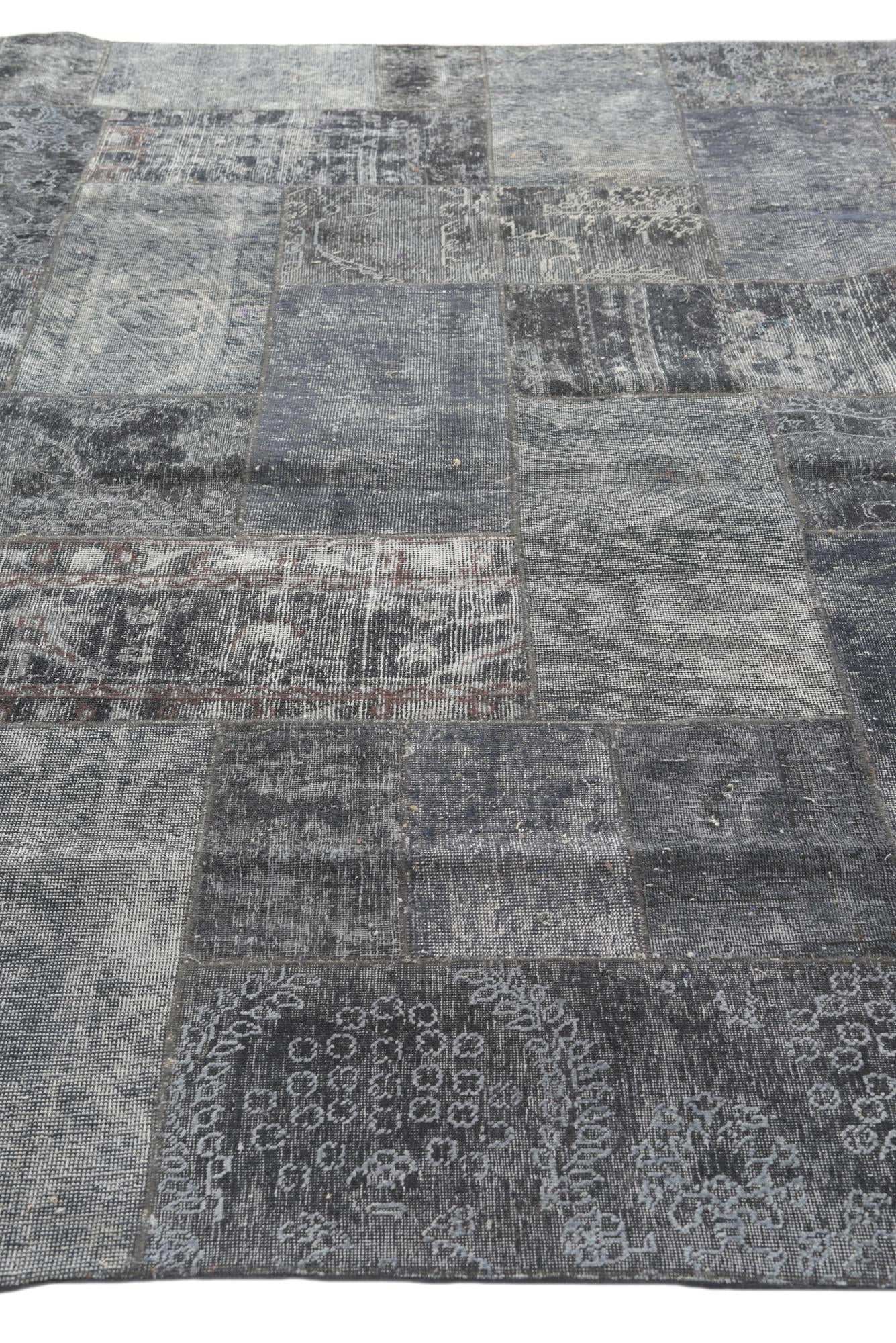 9' x 12' 3 Hand Knotted Ultra Vintage Persian Wool Rug