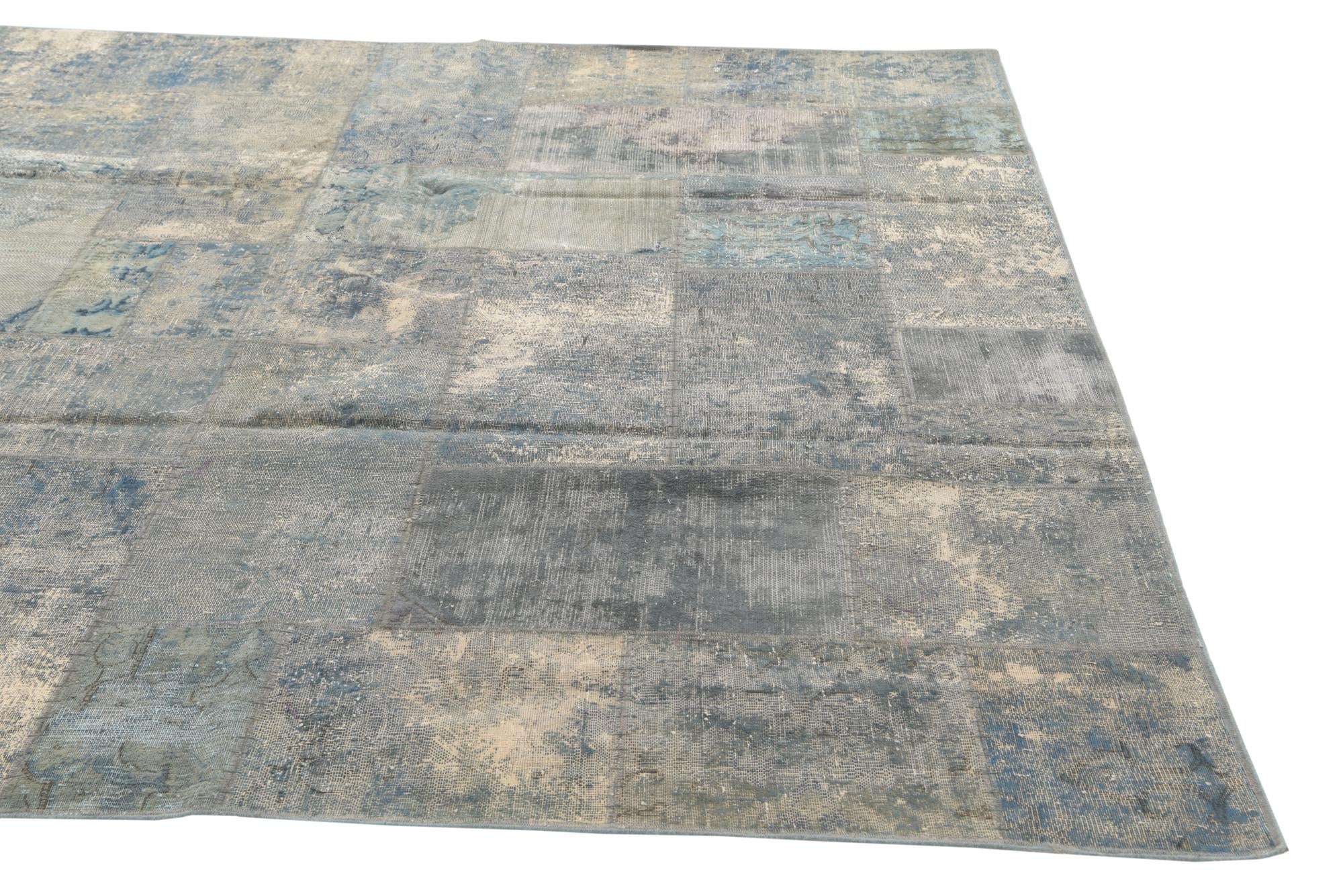 8' x 10' 4 Hand Knotted Ultra Vintage Persian Wool Rug