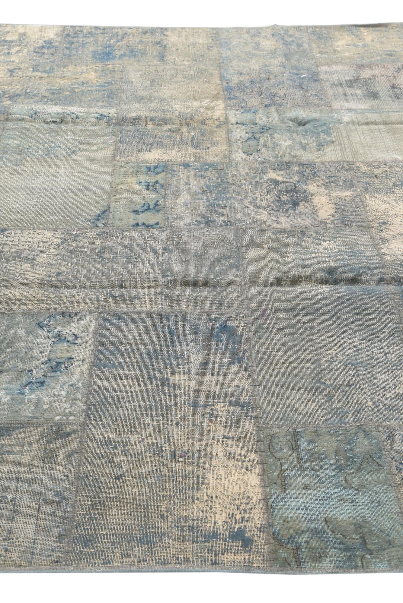 8' x 10' 4 Hand Knotted Ultra Vintage Persian Wool Rug