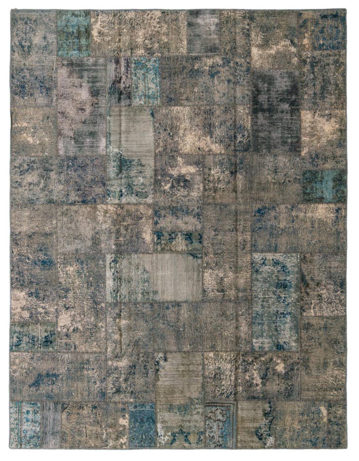 Detail image of 8' x 10' 4 Hand Knotted Ultra Vintage Persian Wool Rug