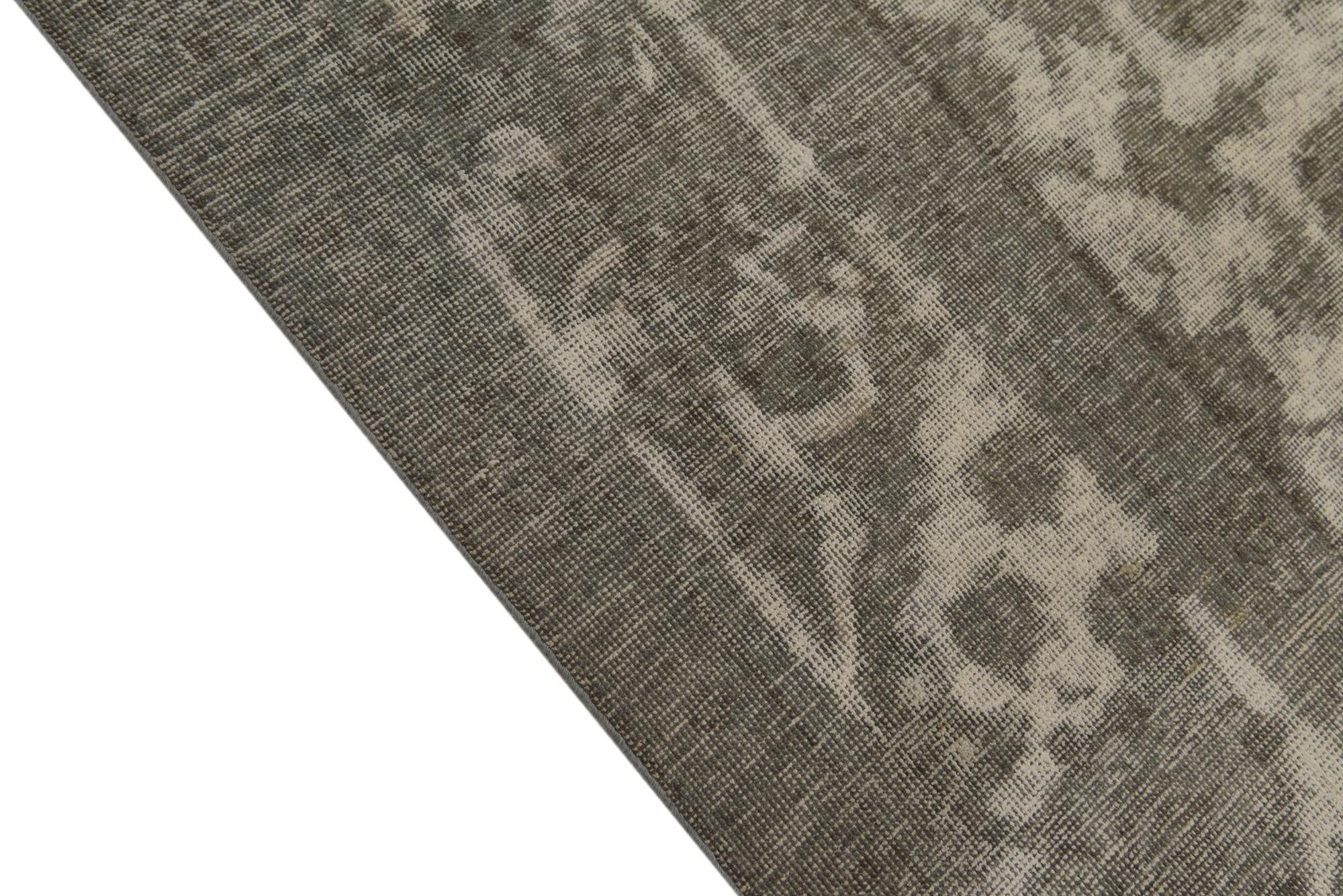 9' 8 x 12' 1 Hand Knotted Ultra Vintage Persian Wool Rug